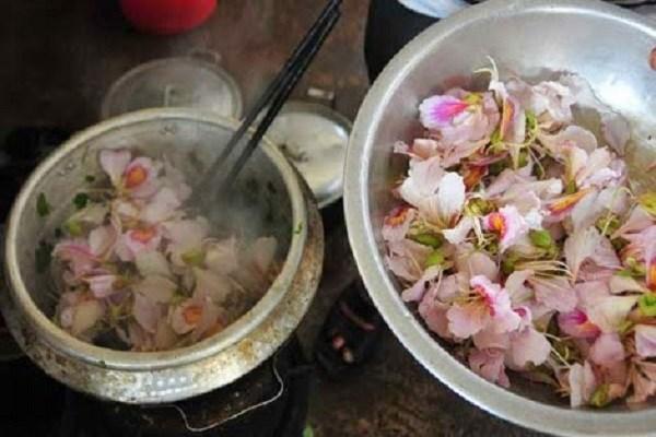 say long nhung mon ngon tu hoa ban o dien bien 1 - Say lòng những món ngon từ hoa ban ở Điện Biên