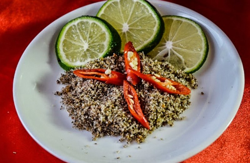 Cách làm muối chấm hạt sẻn