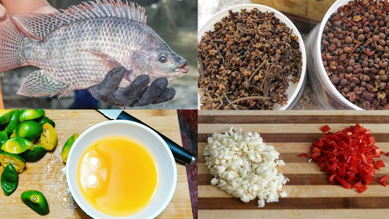 Nguyên liệu làm pa pỉnh tộp